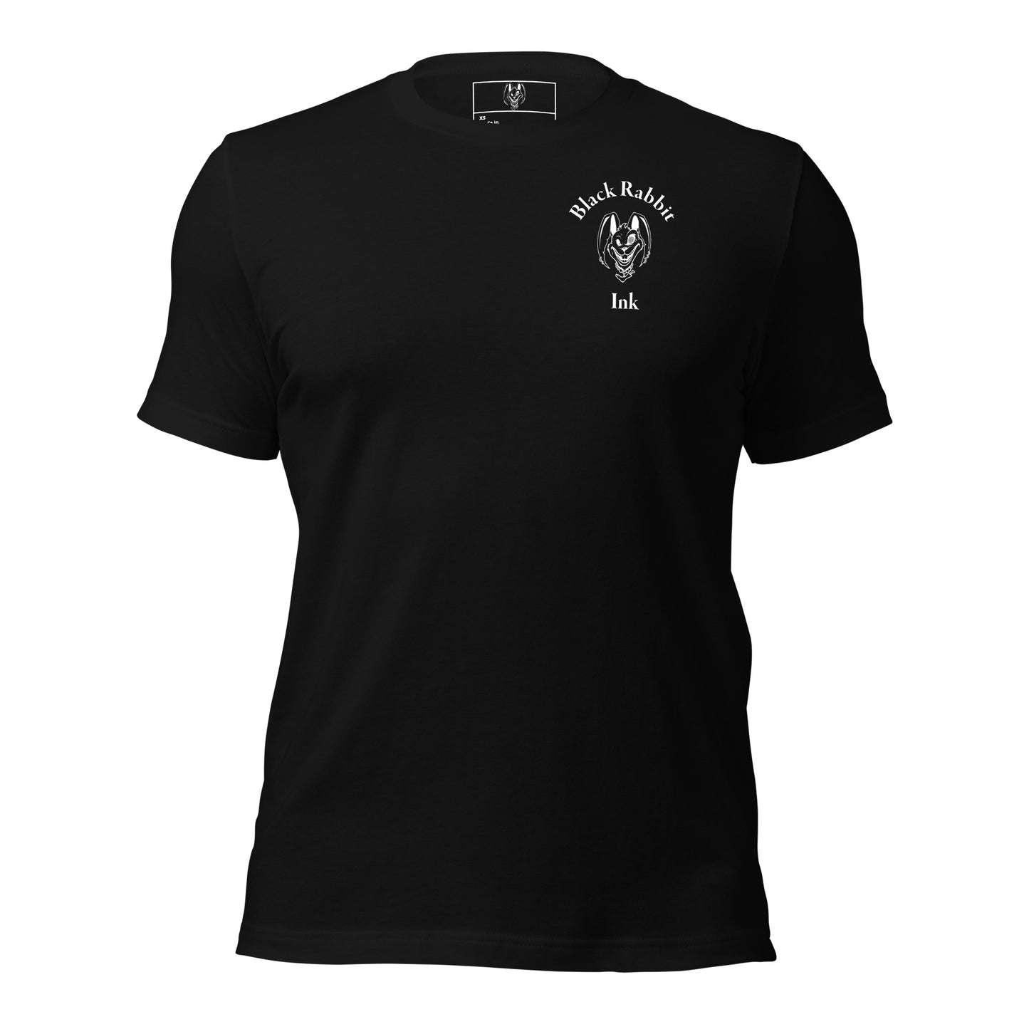 White and Black Outlaw mouth t-shirt